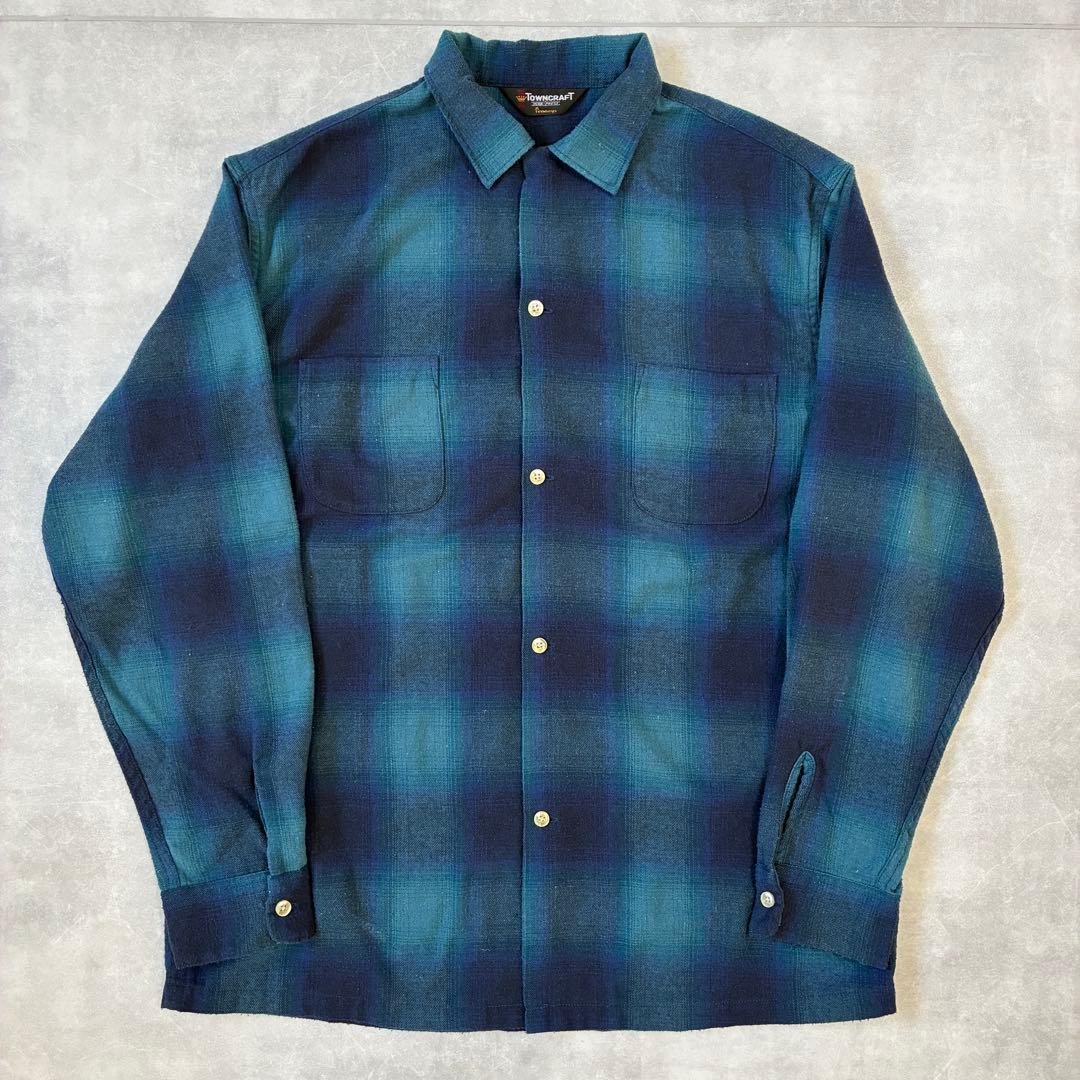 TOWNCRAFT タウンクラフト 60s NEL オンブレチェック 現行品 M