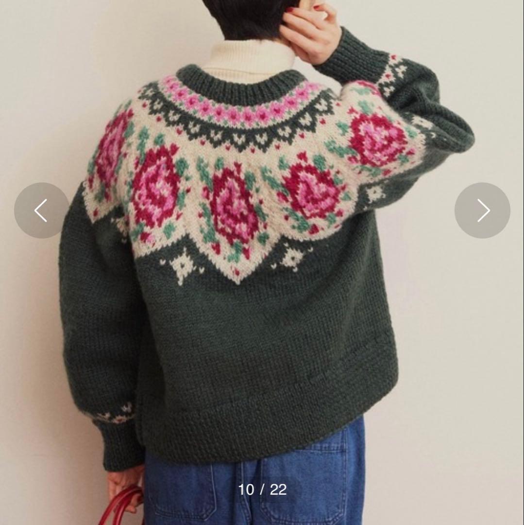 ネパールギルボックス 花柄求心プルオーバー