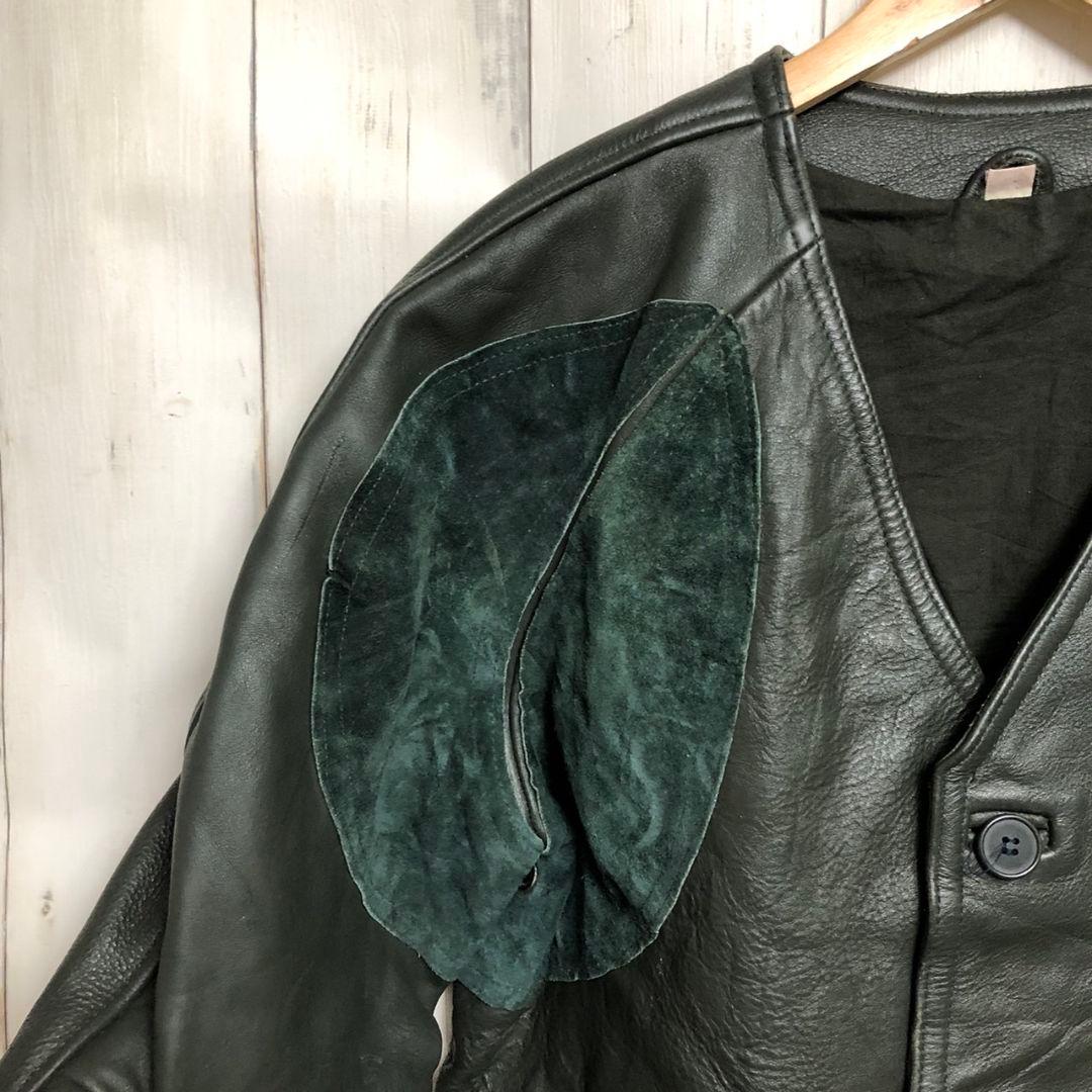 70s ユーロレザー シューティングジャケット レザー 本革 ヴィンテージ