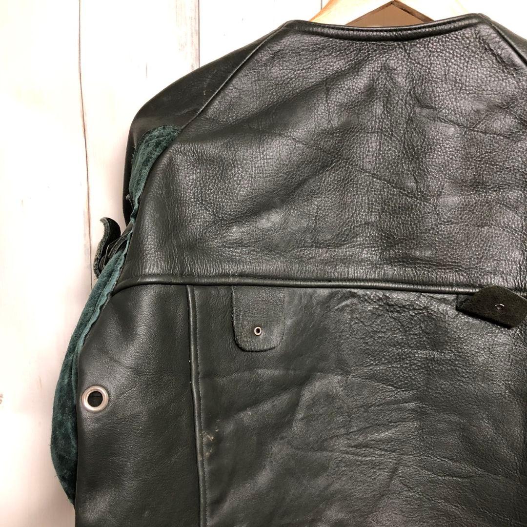 70s ユーロレザー シューティングジャケット レザー 本革 ヴィンテージ