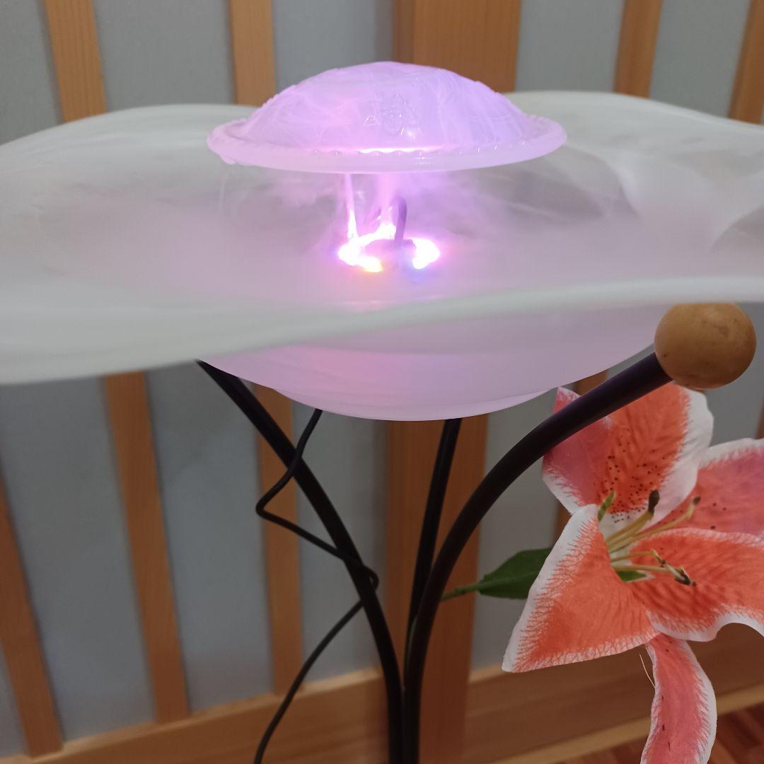【美品】フロアミストマイナスイオン 噴水 デコレーションライト 加湿器