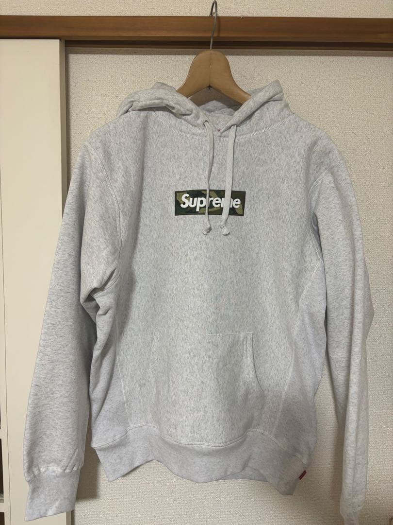 Supreme ボックスロゴ パーカー 迷彩 M