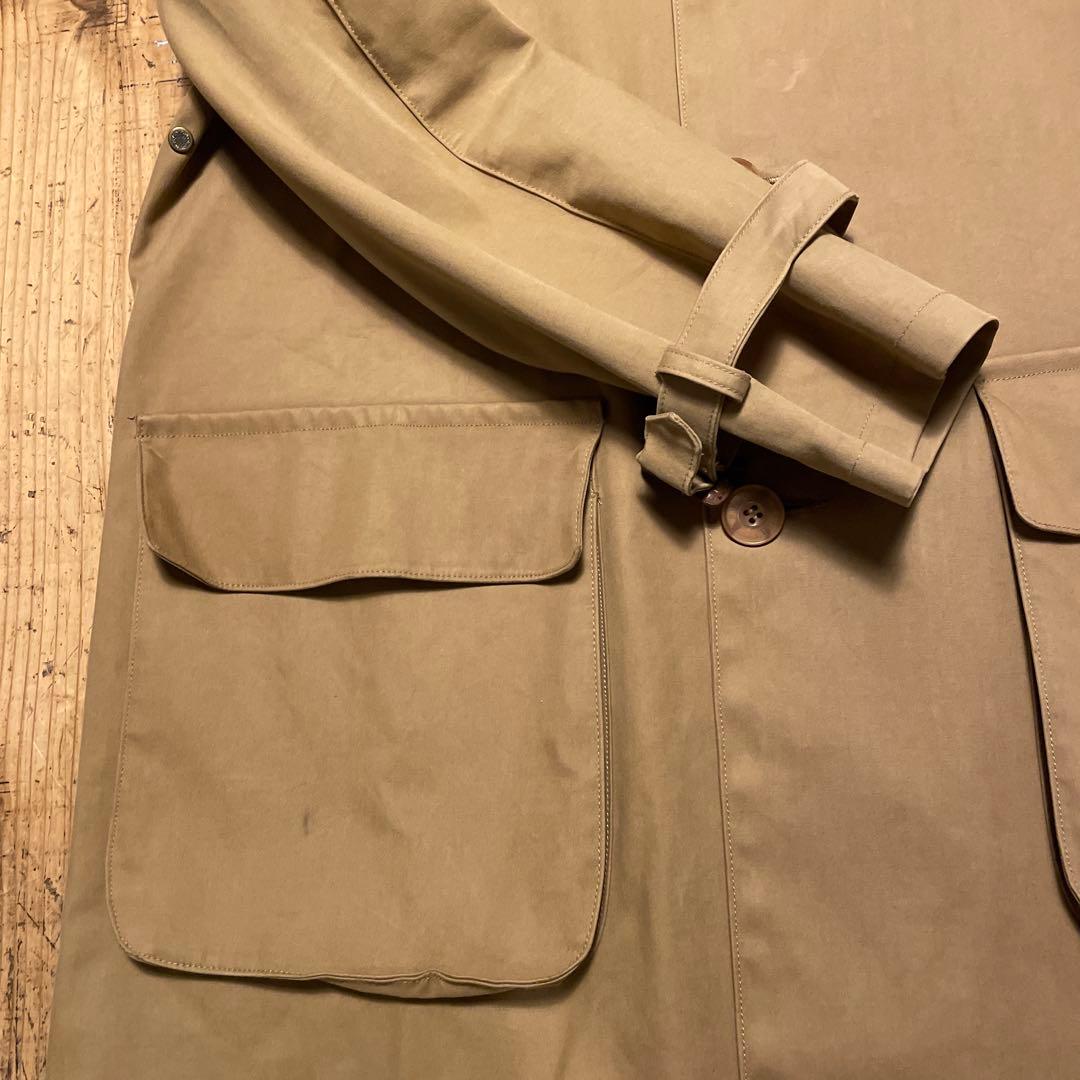 フランシスキャンペリ　フードコート　マッキントッシュ　ゴム引き　フーデッドコート