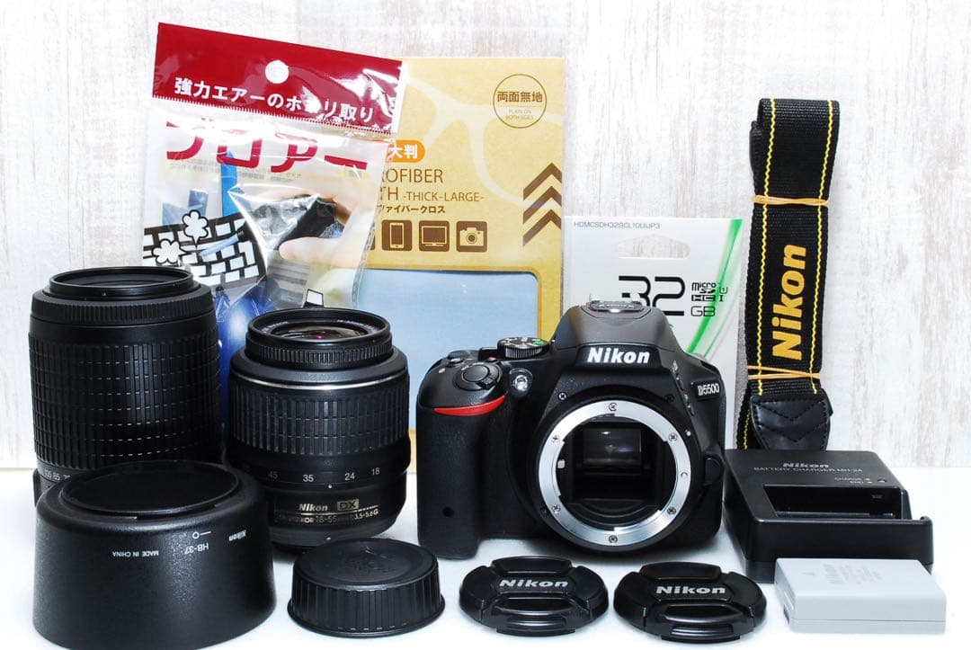 ショット数少❣️Wi-Fi搭載機❣️ダブルレンズセット❣️ Nikon D5500