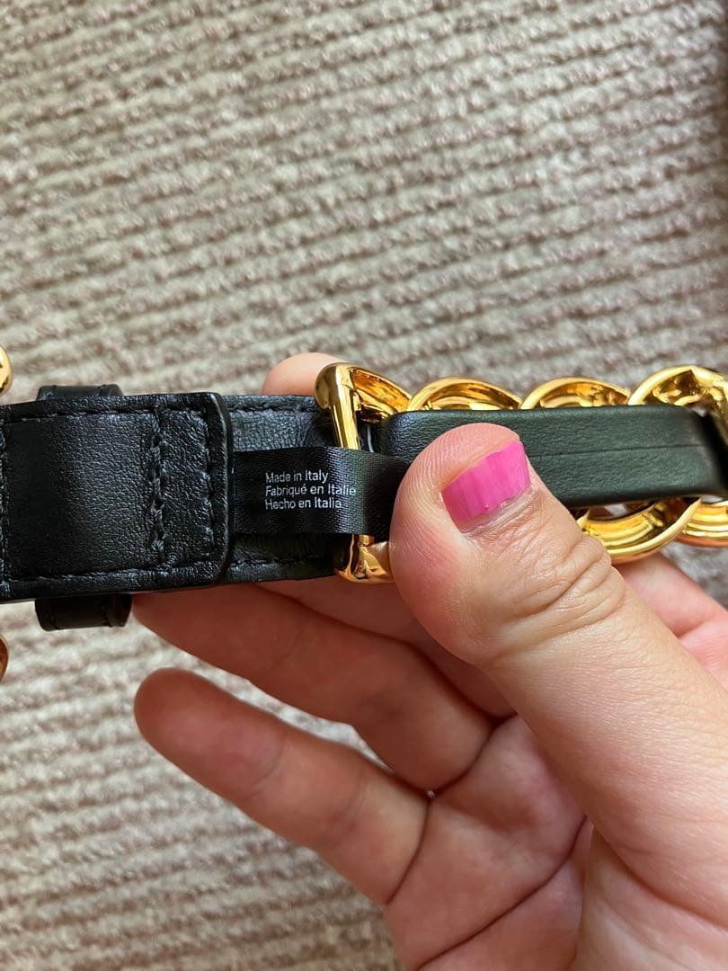  Moschino コラボ　レザー　ベルト