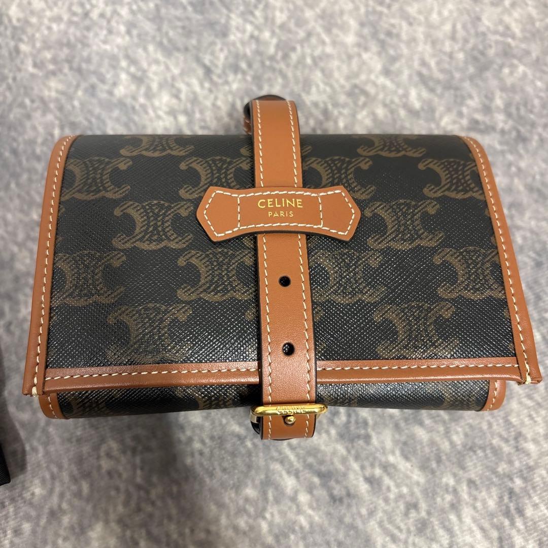 ジュエリーポーチ / トリオンフキャンバス & カーフスキン　セリーヌ