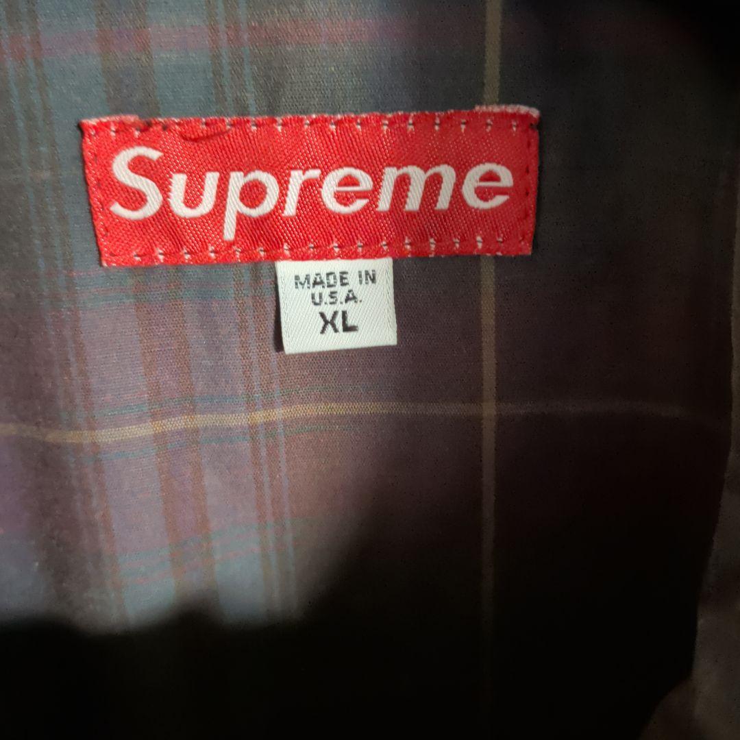 old Supreme XL チェック柄ジャケット XLサイズ