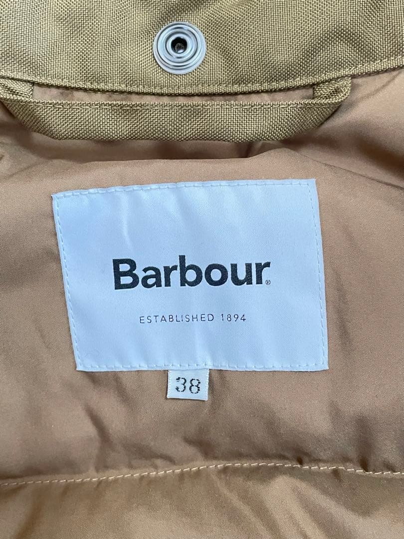 半額以下Barbour BEAUFORT SL DOWN サイズ38 超美中古