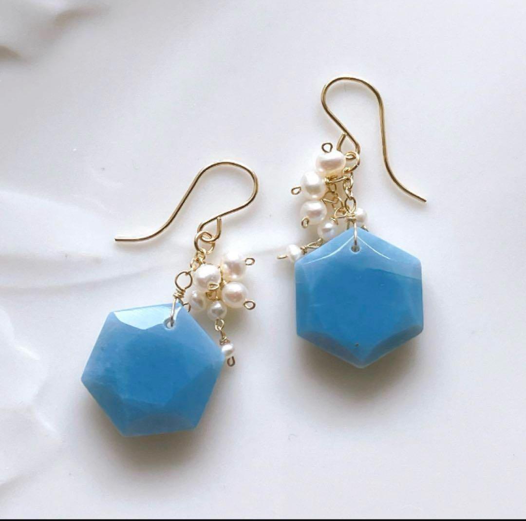 tama◆希少✧ローマングラスピアス✧マルチカラーサファイア