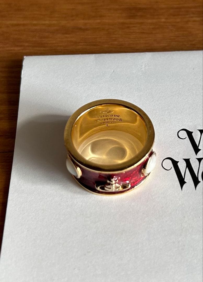 激レア正規品VivienneWestwood キングリング　赤 復刻版Lサイズ