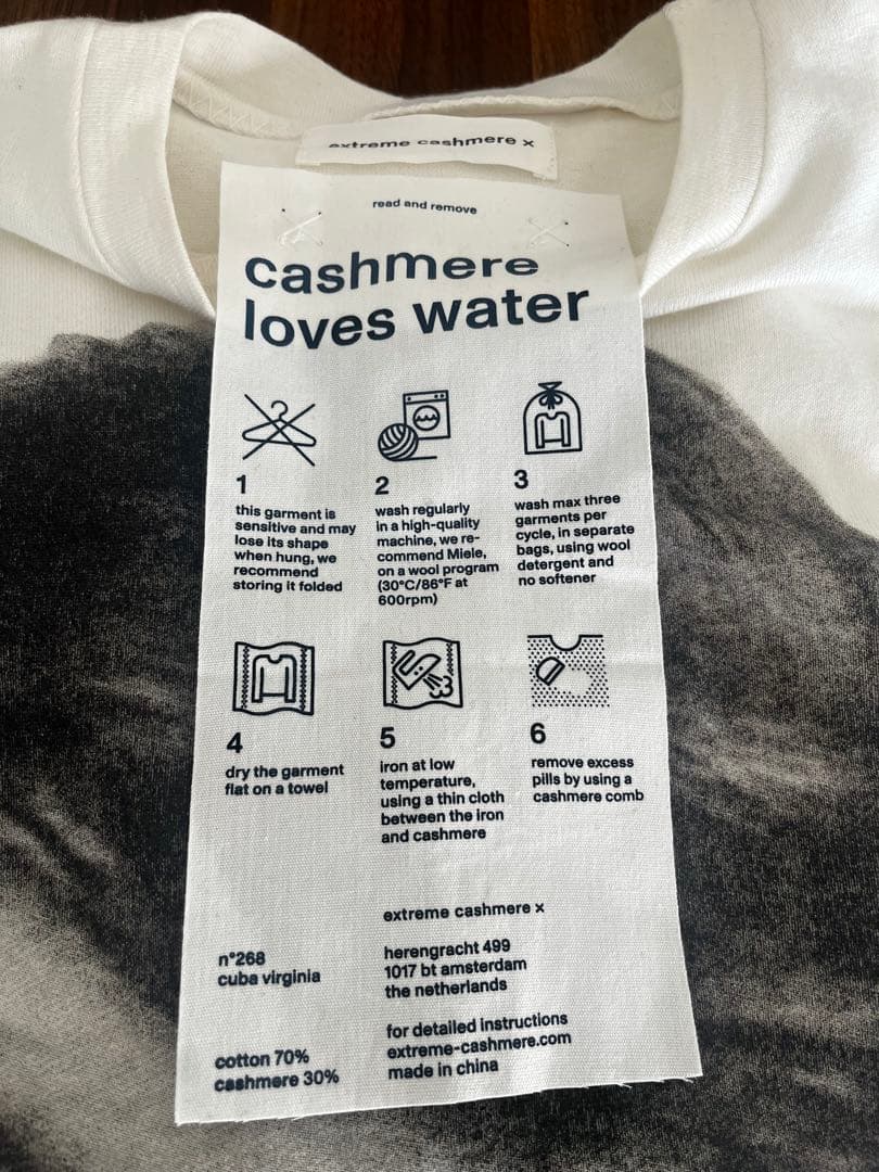 希少ロンハーマン新作☆extreme Cashmereキューバ プリントニットT