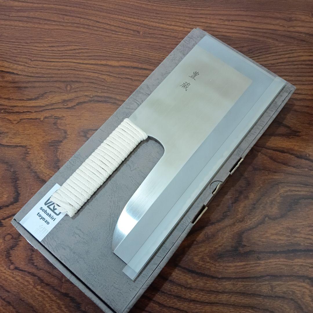 1-7　豊蔵 蕎麦包丁 手縄 300mm ステンレス剛