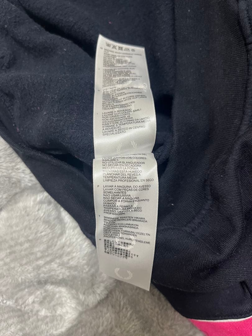 Fred Perry Thames スウェット M ネイビー/ピンク