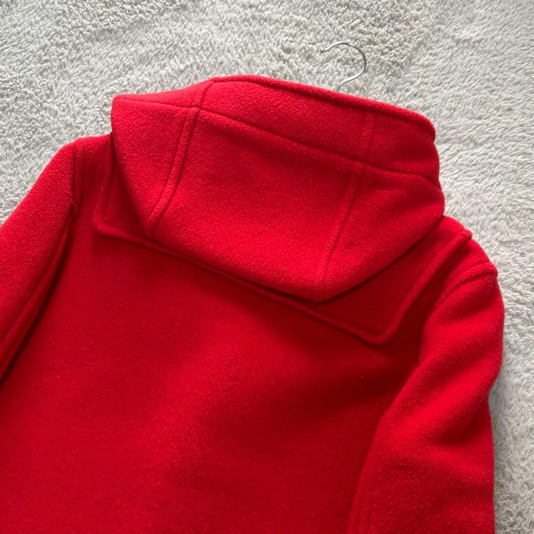 ☆美品☆LONDON TRADITION 赤ダッフルコート　英国製　裏地チェック