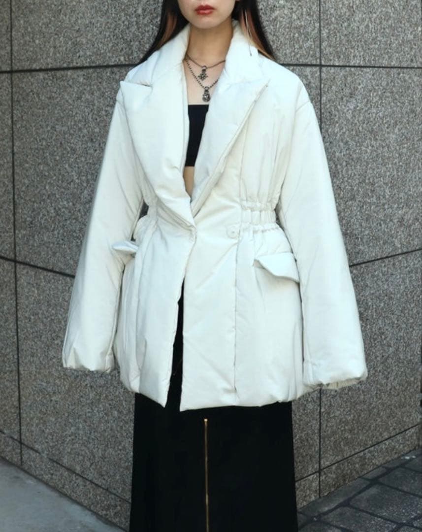 ジャケット・アウター FETICO NYLON PUFFER JACKET IVORY size2