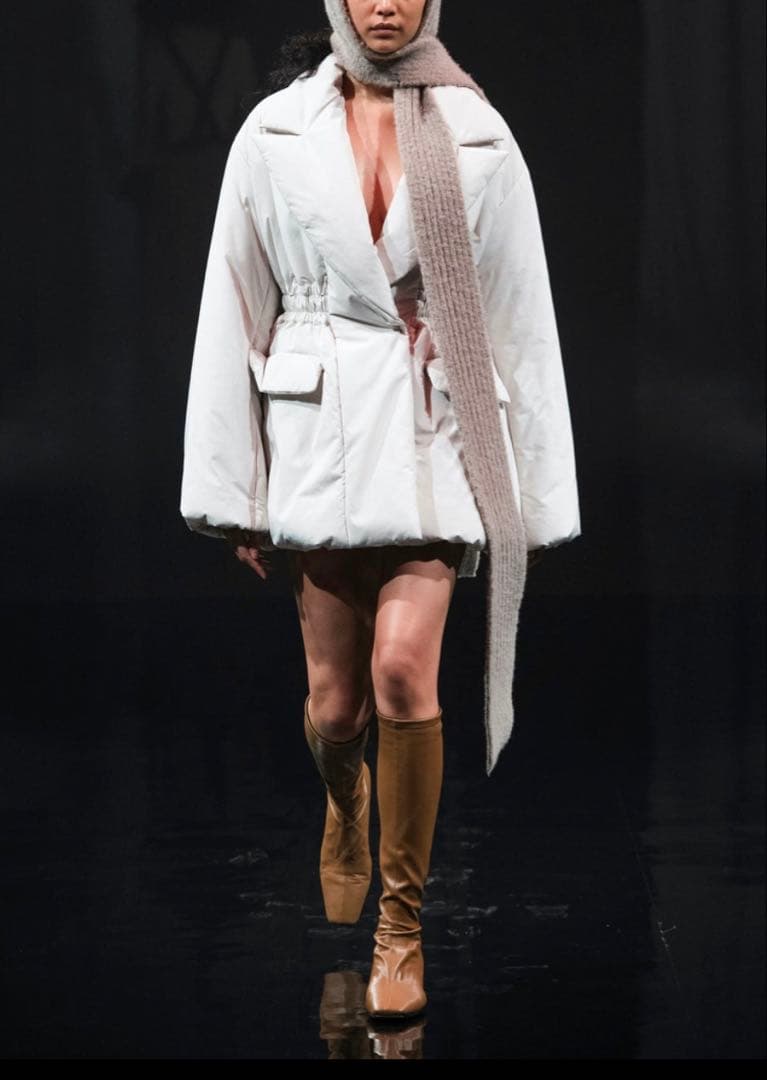 ジャケット・アウター FETICO NYLON PUFFER JACKET IVORY size2