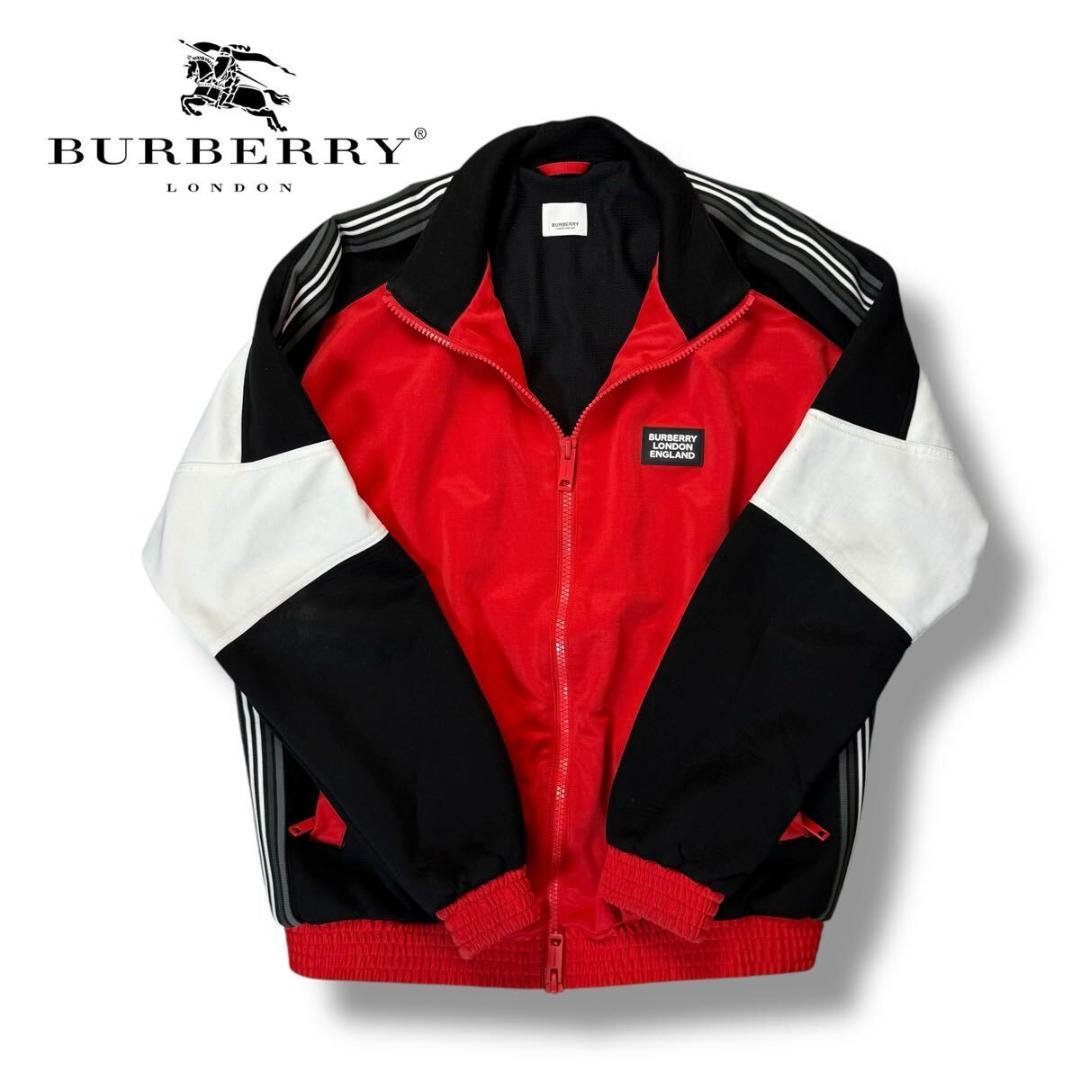 【美品】BURBERRY コットン ジャケット ティッシ期 レッド Lサイズ