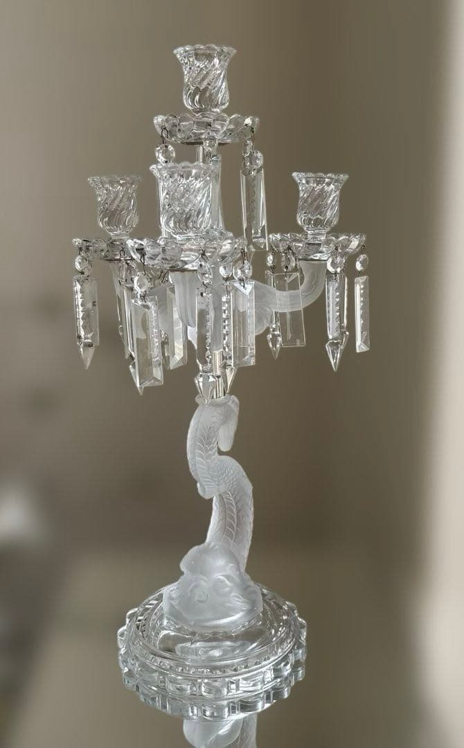 Baccaratバカラ　アンティーク キャンドルスタンド4灯