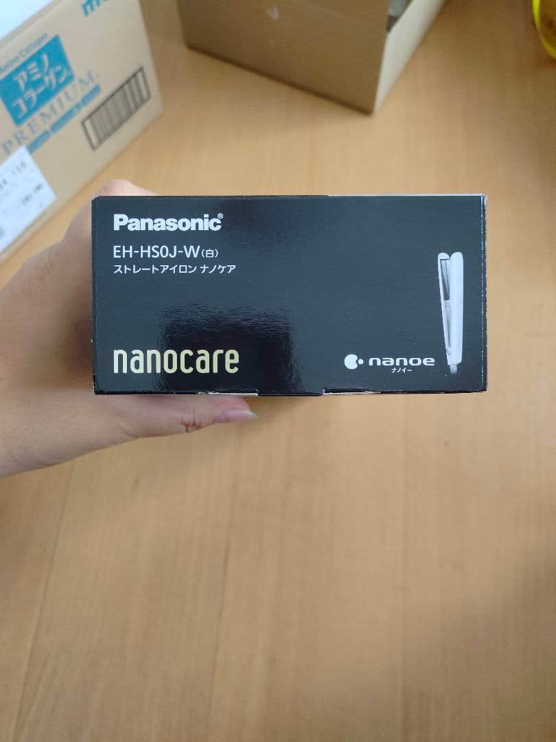 Panasonic ストレートアイロン ナノケアブラックEH-HS0J （1個）