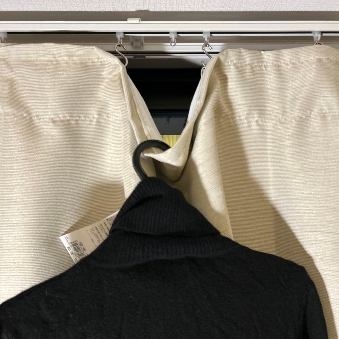 【新品タグ付き】D&G ロゴ刺繍　タートルネック 半袖ニット 黒　イタリア製