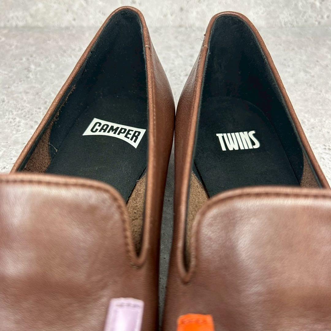 【極美品 箱付】CAMPER ツインズ ローファー ブラウン 36