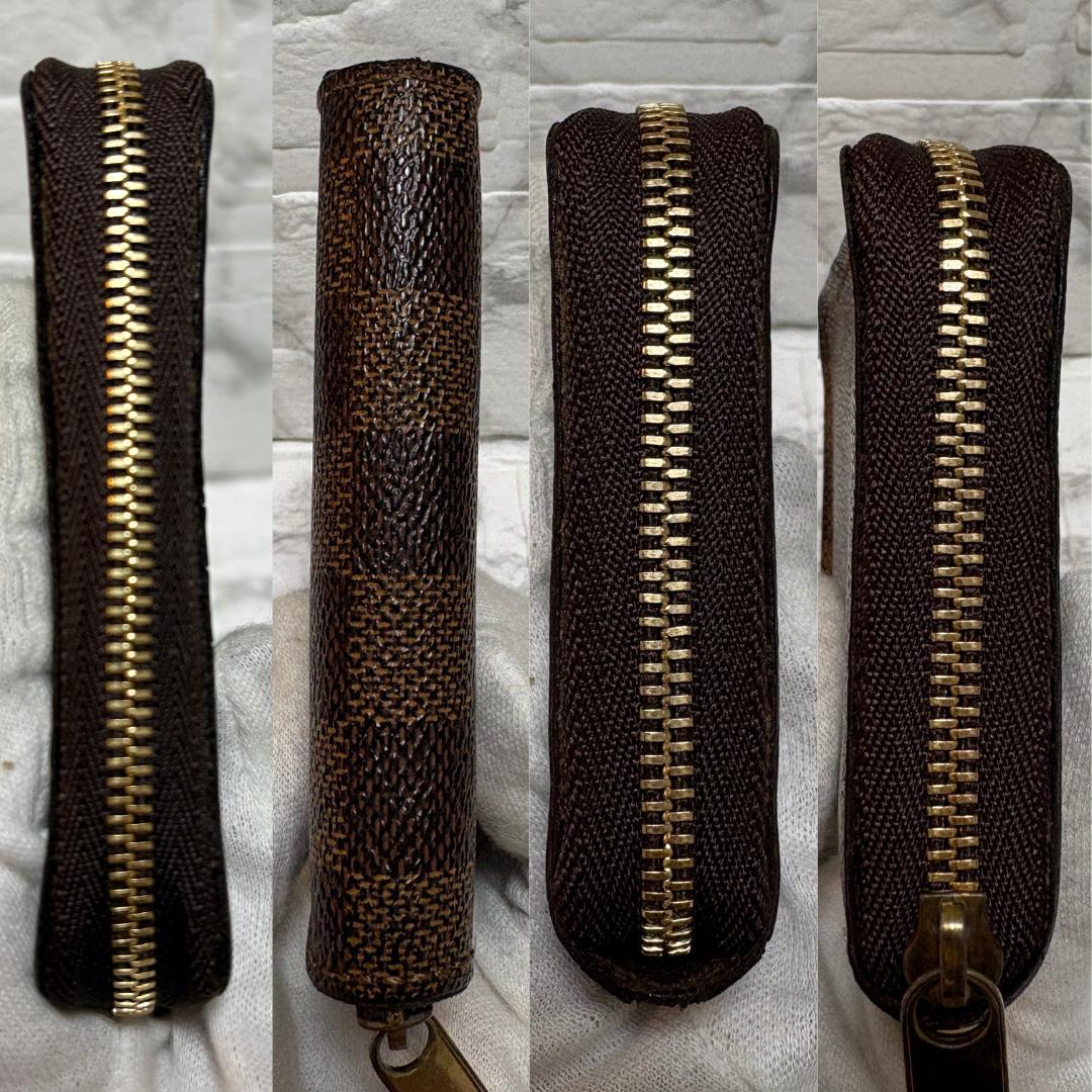 ルイヴィトン ダミエ ラウンドファスナー ケース コンパクト財布