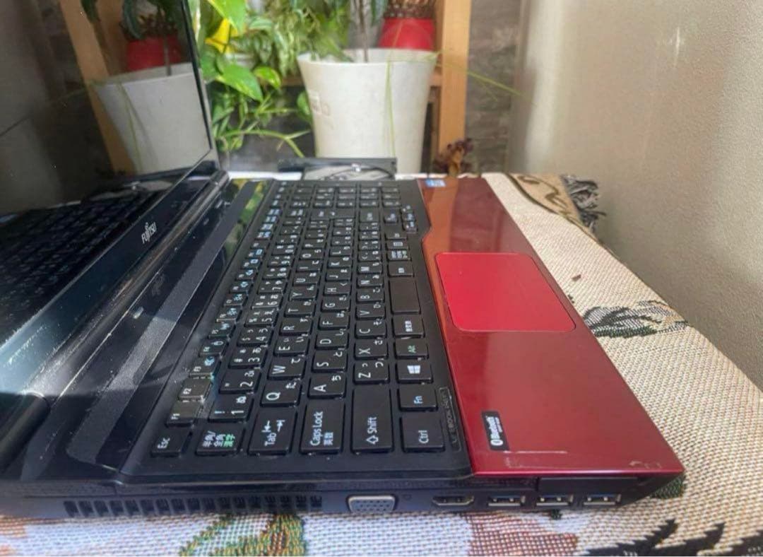 ■赤■Win11■富士通ノートパソコン■AH45/M