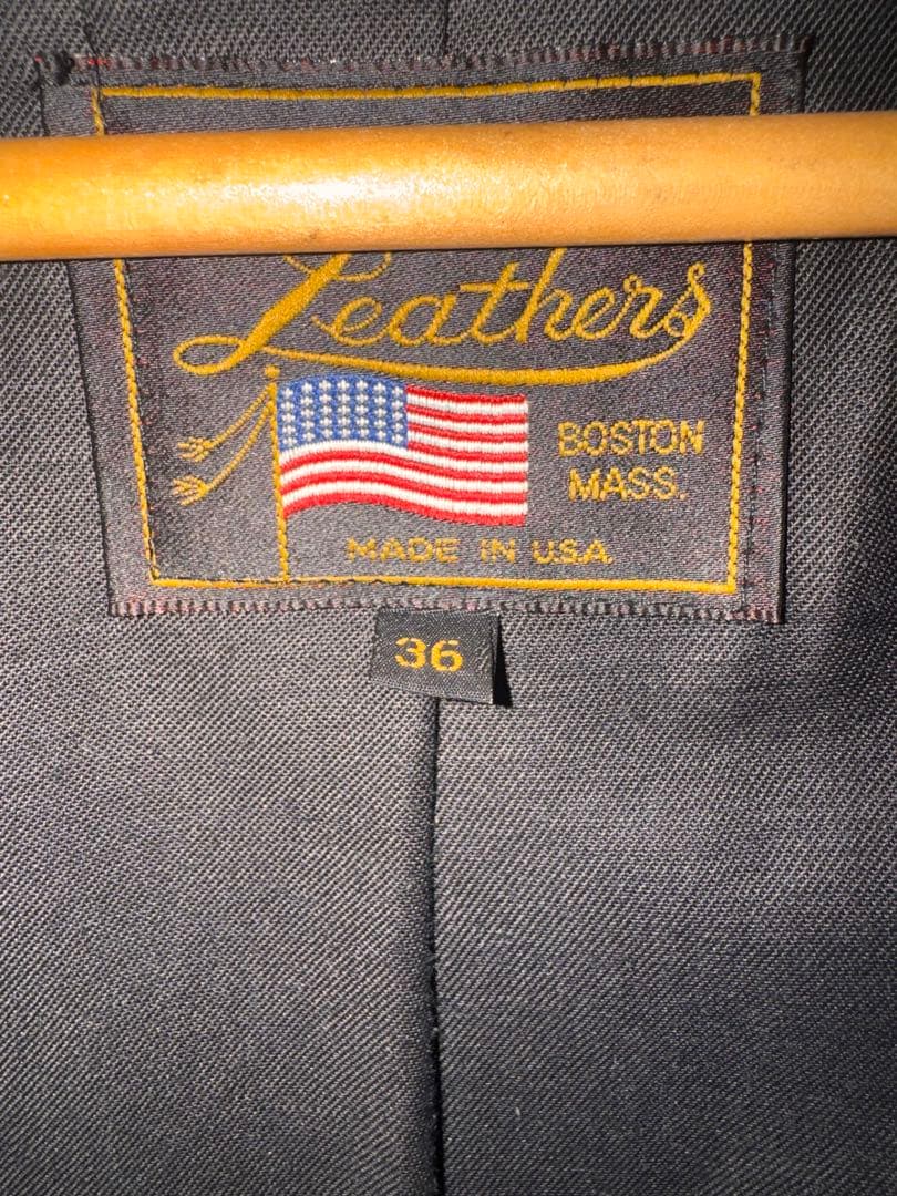 バンソン レザージャケット 36 タイプB 初期モデル全てタロンジップ　値下可能