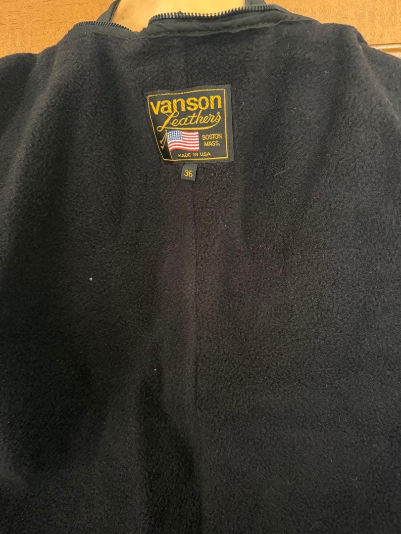 バンソン レザージャケット 36 タイプB 初期モデル全てタロンジップ　値下可能