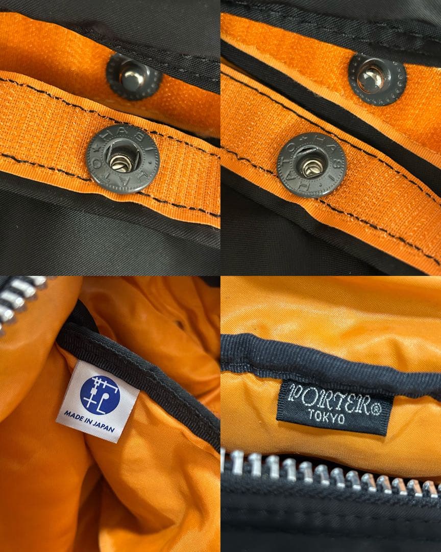 美品 ポーター タンカー ボディバッグ ウエストバッグ 2way ブラック