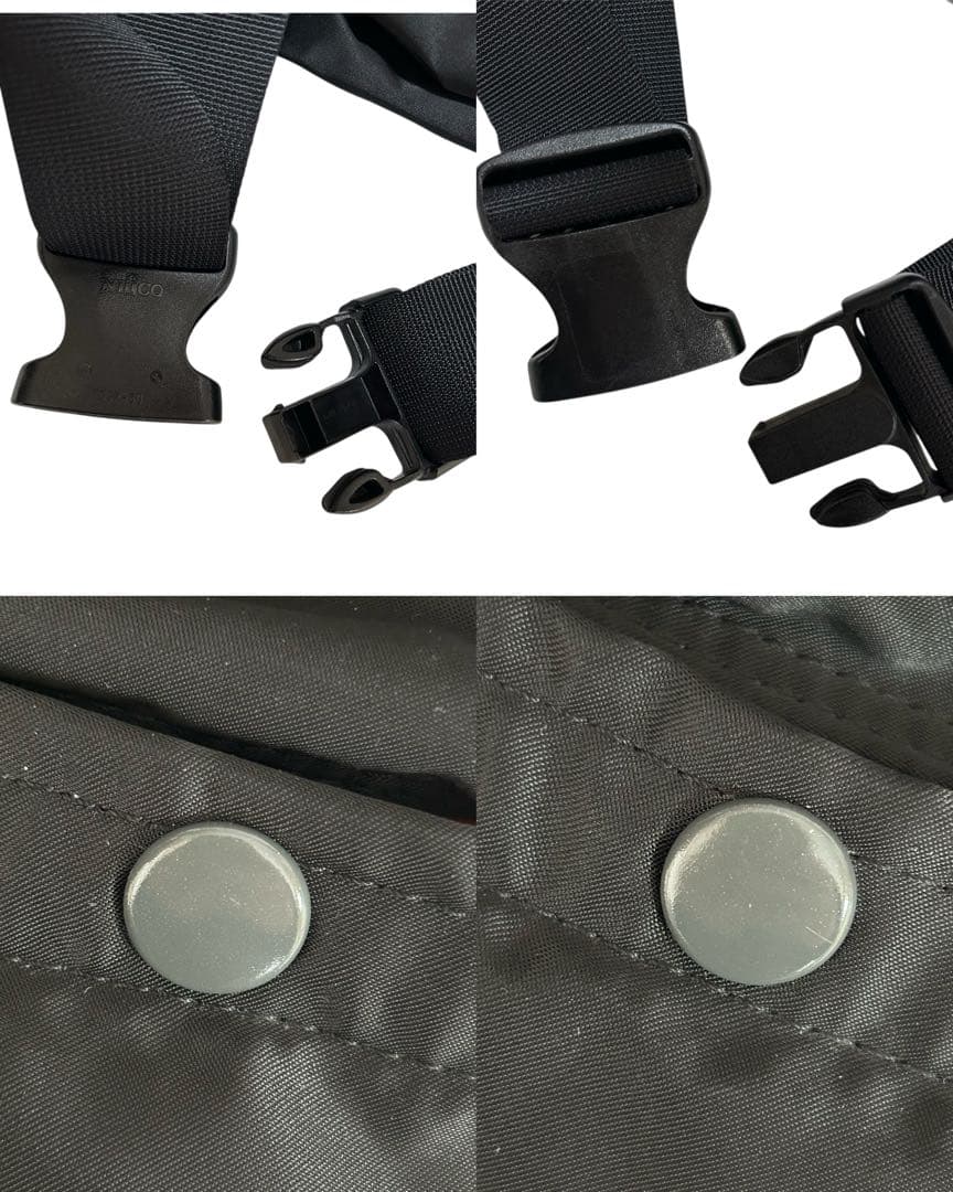 美品 ポーター タンカー ボディバッグ ウエストバッグ 2way ブラック