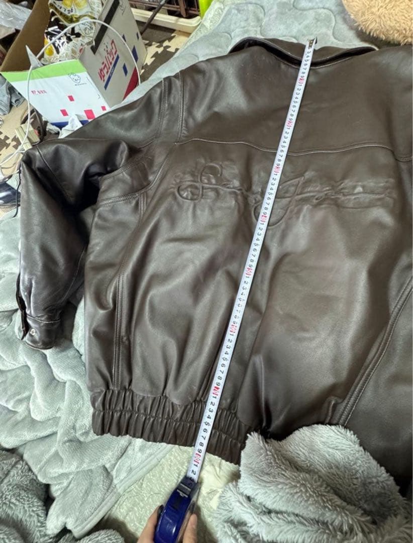 Sean John レザージャケット XL ショーンジョン ブラウン bboy