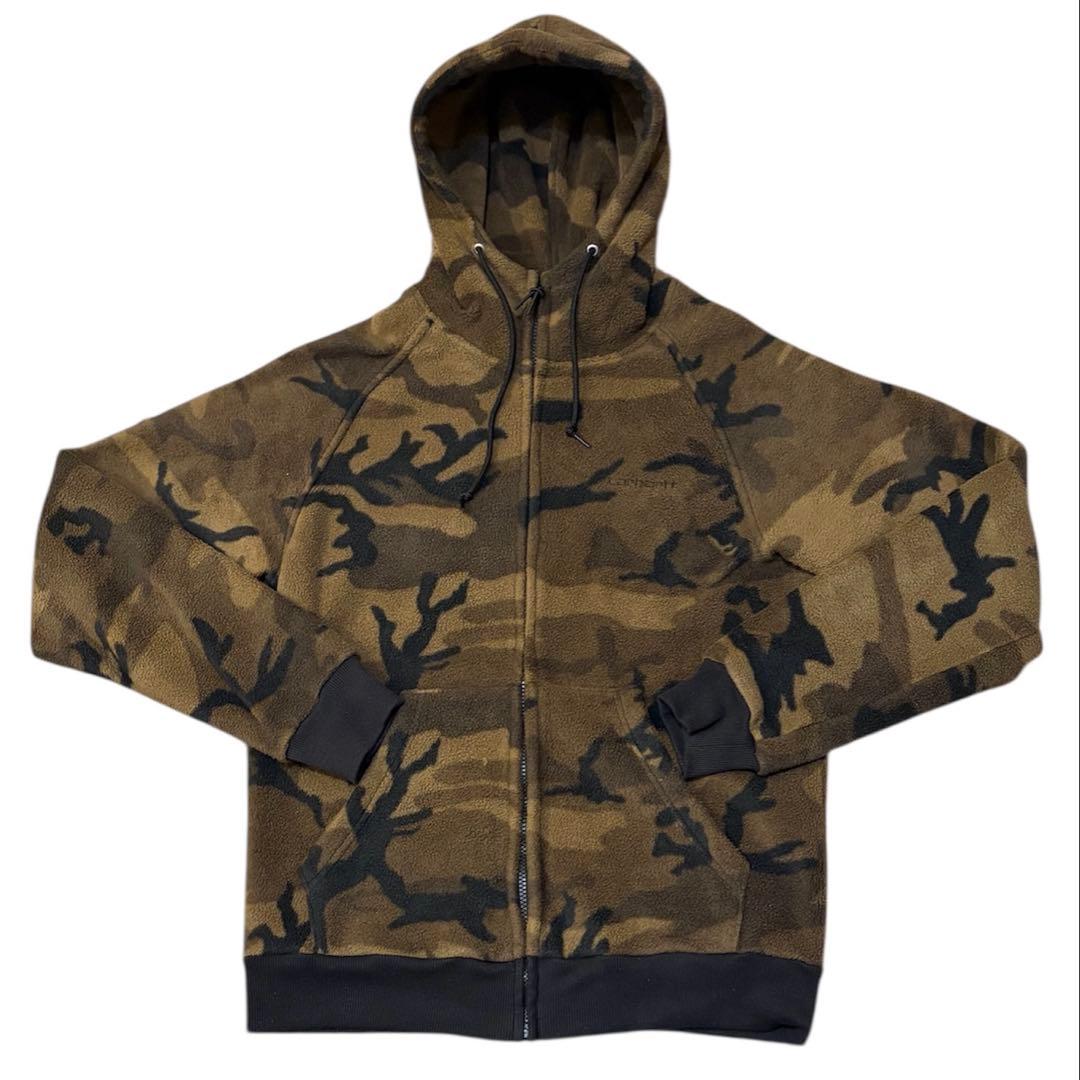 希少Carhartt カーハートフリース迷彩ハンターカモ神サイズMシュプリーム