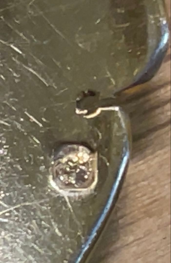 フランスアンティーク すかし　純銀　スプーン