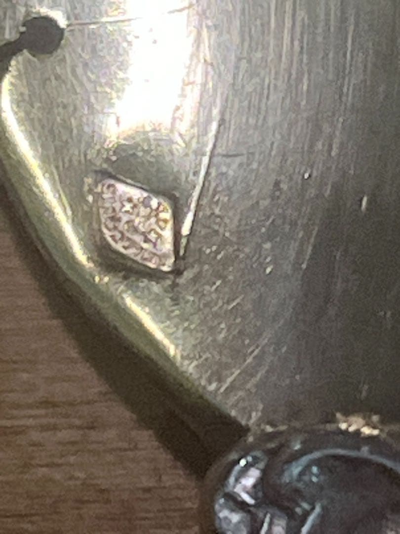 フランスアンティーク すかし　純銀　スプーン