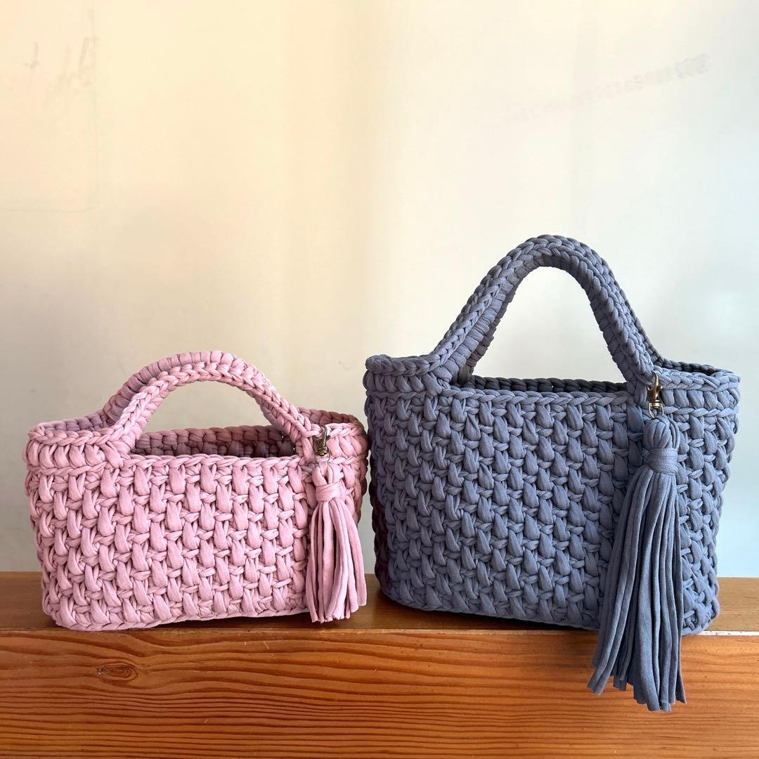 nana8様♡ズパゲッティ マルシェバッグ　ロシアヤーン