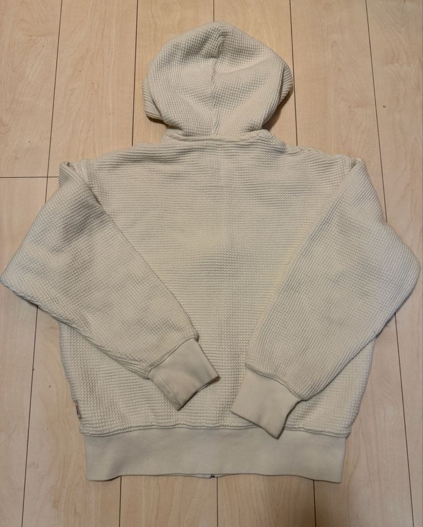 トップス STUSSY DOUBLE LAYER WAFFLE ZIP HOODIE