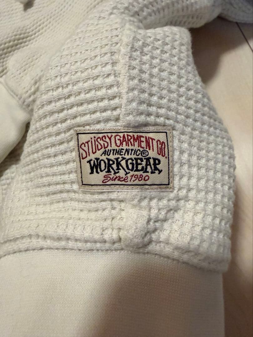 トップス STUSSY DOUBLE LAYER WAFFLE ZIP HOODIE