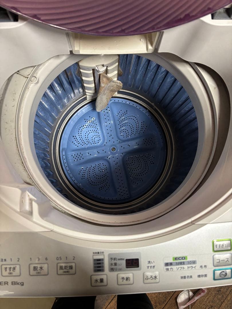シャープ　洗濯機　引き取りは1000円
