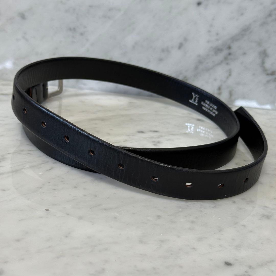 美品 Y's ワイズ ヨウジヤマモト ベルト 本革 レザー ブラック F01