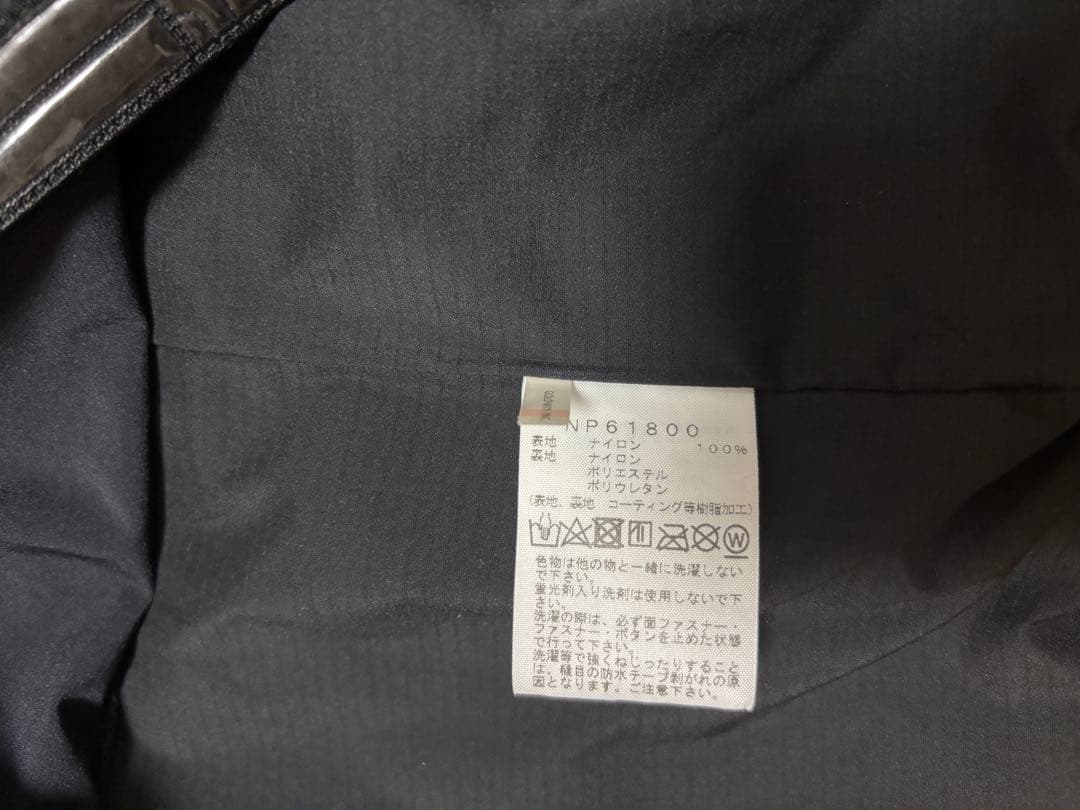 【美品】THE NORTH FACE NP61800ブラックSサイズ