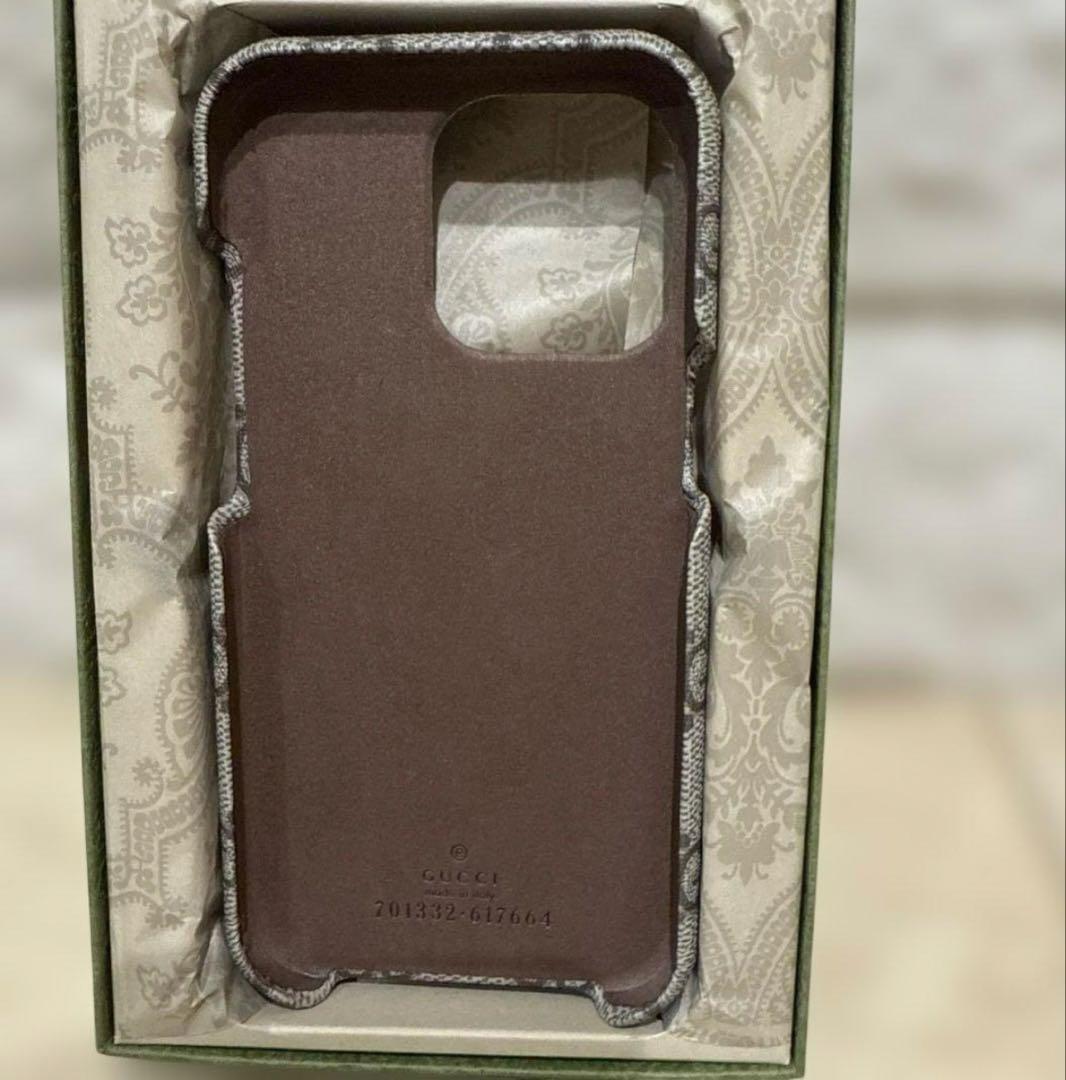 【未使用5万円】新春SALEGUCCI GG レザーiPhone13Proケース