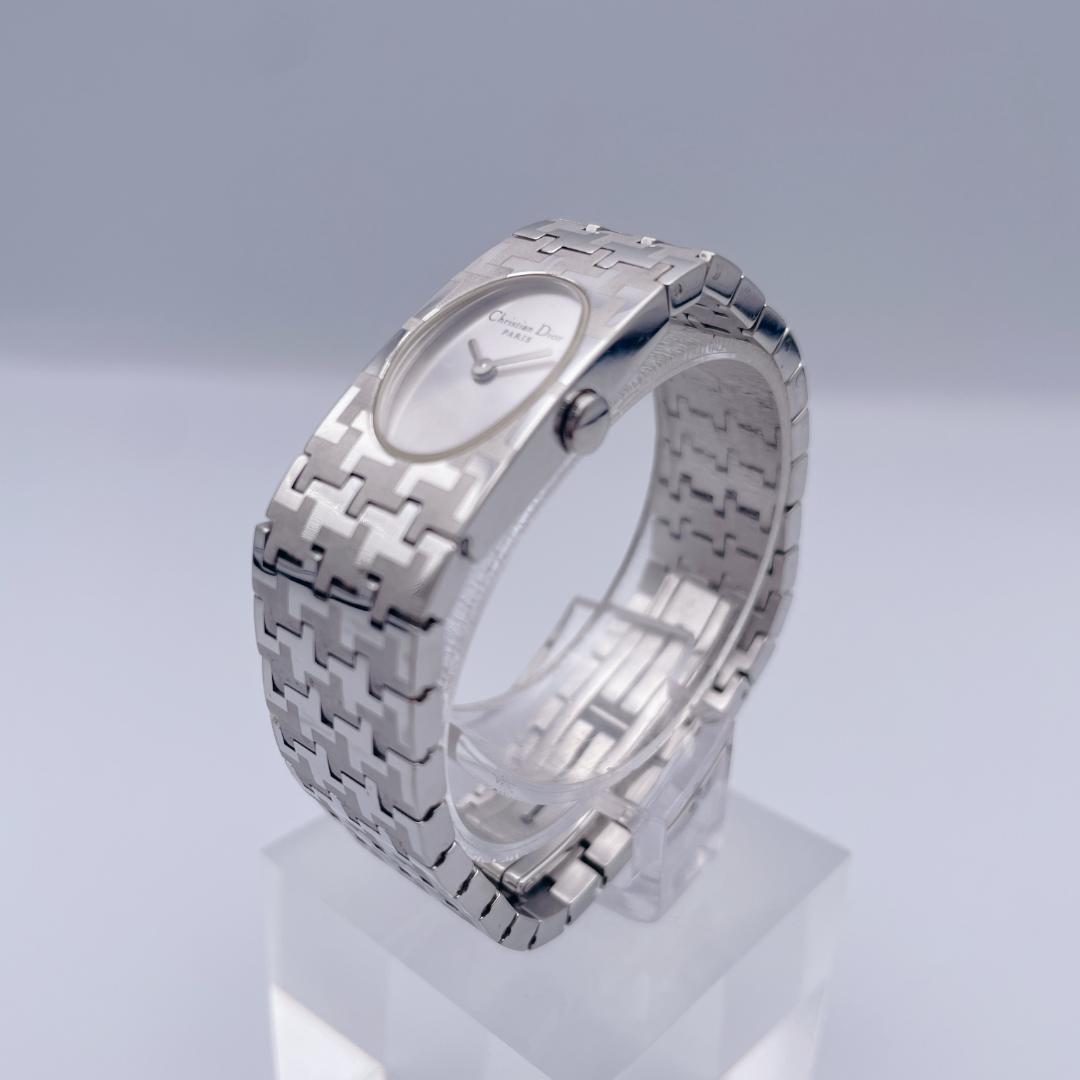 【美品】 Christian Dior D70-100 ミスディオール 銀文字盤