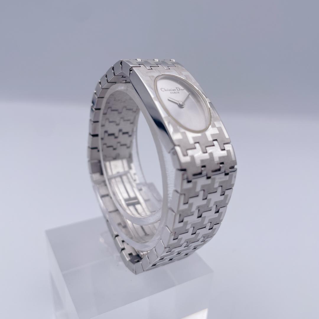 【美品】 Christian Dior D70-100 ミスディオール 銀文字盤