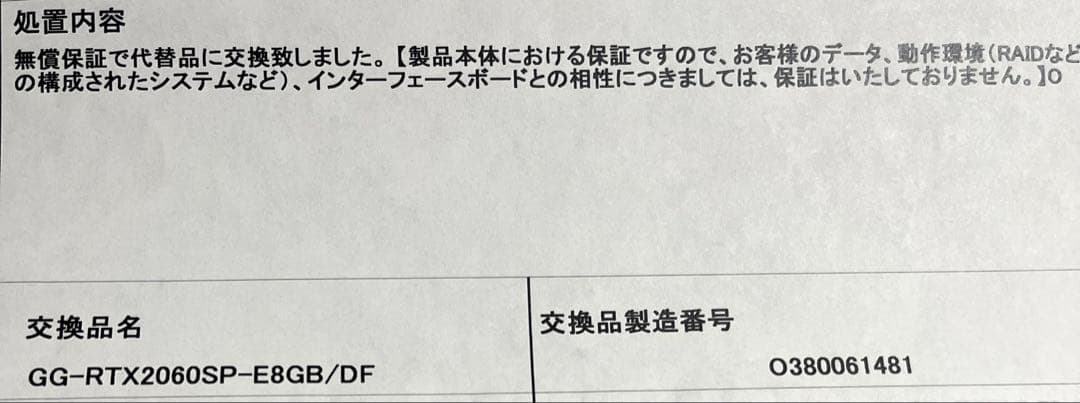 【未使用品】GEFORCE RTX 2060 super 8GB