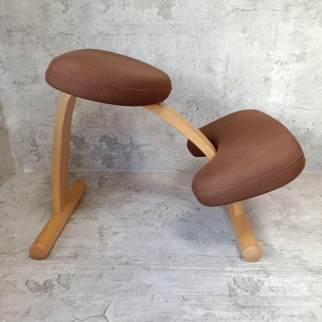 バランスイージー バランスチェア ブラウン 姿勢矯正 通常フレーム