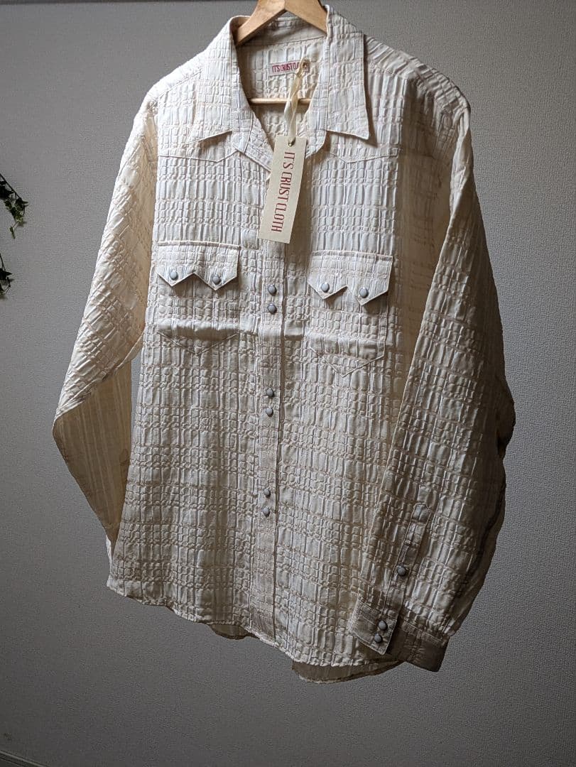 新品 定価44000円 CRUST CLOTH ウエスタンシャツ 日本製