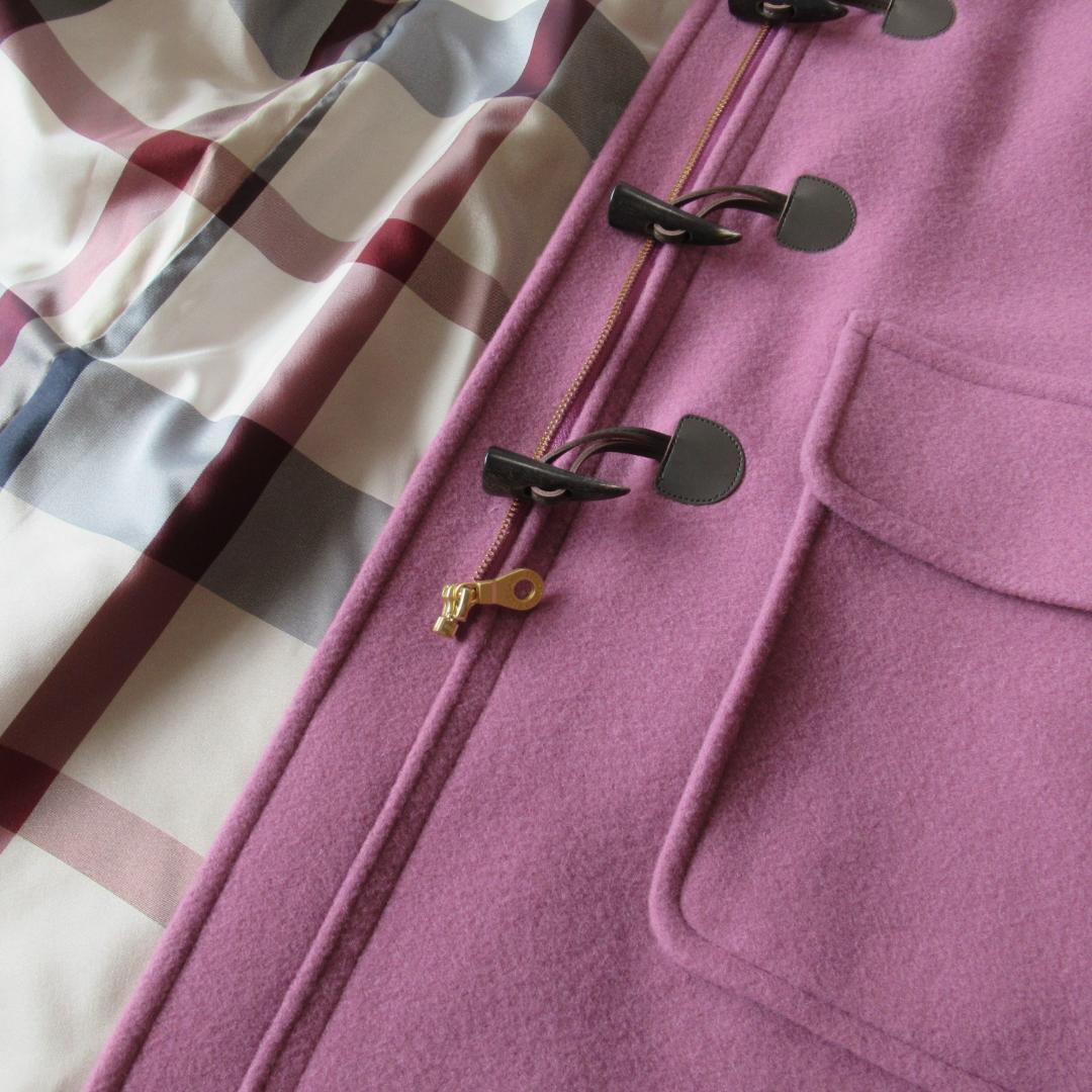 ブルーレーベルクレストブリッジ新品ピンク バイルメルトンダッフルコート 38-2