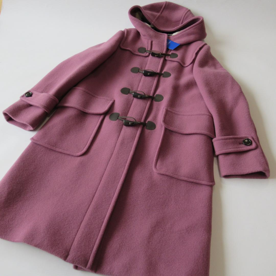 ブルーレーベルクレストブリッジ新品ピンク バイルメルトンダッフルコート 38-2