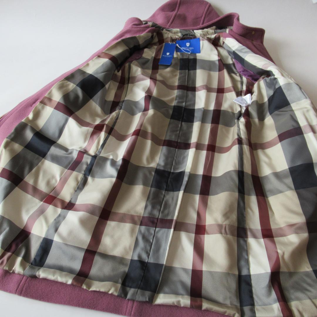 ブルーレーベルクレストブリッジ新品ピンク バイルメルトンダッフルコート 38-2